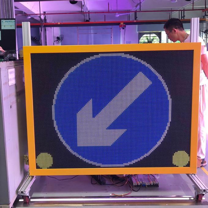 Ip56 Sign IP56 Solar warning LED Road Sign Board Illuminated energy saving
