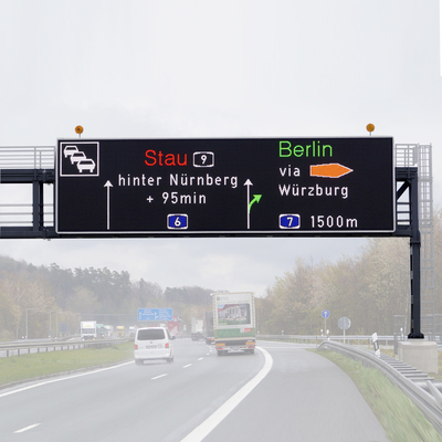 Full Color EN12966 LED Traffic Control Signs Dynamic Message Board