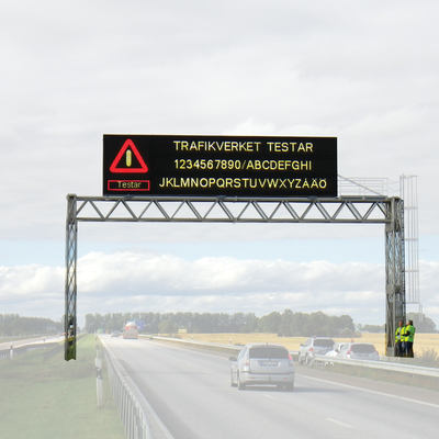 Full Color EN12966 LED Traffic Control Signs Dynamic Message Board
