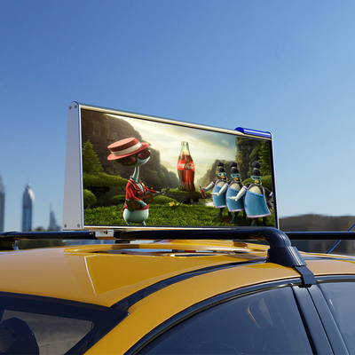 Digital Advertising Taxi Roof LED Display SMD Front Access Taxi Top LED Display