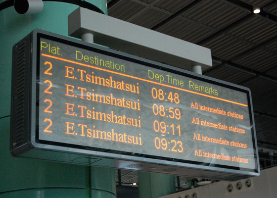 240W train station departure board High Ingress Protection IP65