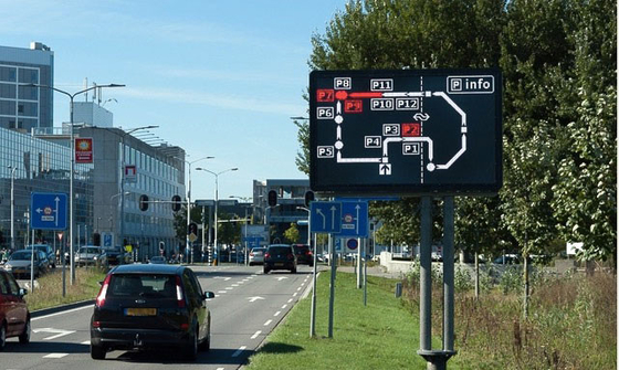 Customized P10 dynamic traffic signs Smart City Warning LED Display