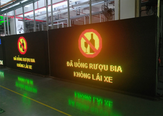 Customized P10 dynamic traffic signs Smart City Warning LED Display