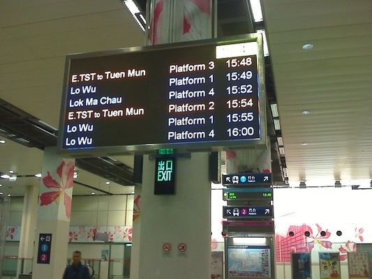 EN12966 VMS LED Passenger Information Displays P3 P4 P6 P8 P10mm