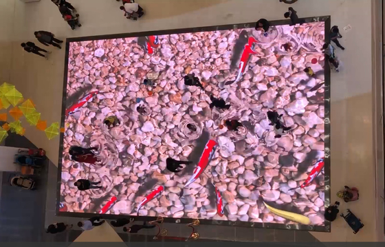 250x250mm Module Interactive LED Floor Panels For Party Mall Dj Bar