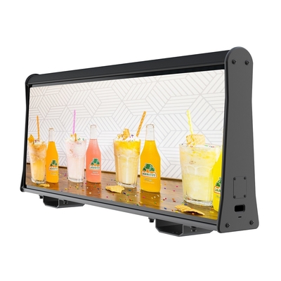 960*320mm 4500nits taxi top digital advertising P2.5 Outdoor Display