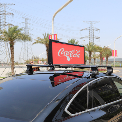 Ultra Thin 5000nit Taxi Roof LED Display Anti Vibration Waterproof
