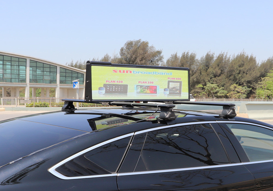 Pixel RGB Taxi Roof LED Display SMD 990*395*110mm Digital Signage