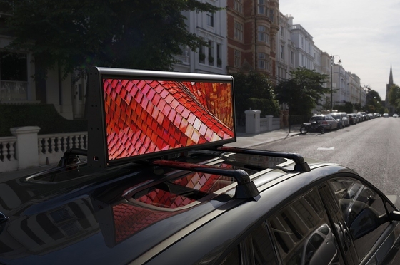 Outdoor SMD P2 Taxi Roof LED Display IP65 Car Top Advertising Screen