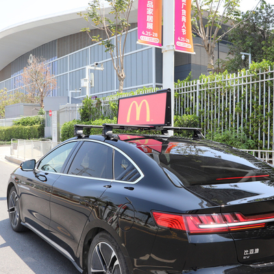Outdoor 960x320 3840Hz Taxi Top LED Screen P2.5 Advertising Signs