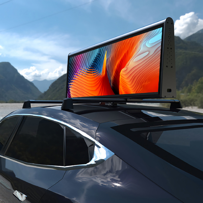 Outdoor 960x320 3840Hz Taxi Top LED Screen P2.5 Advertising Signs
