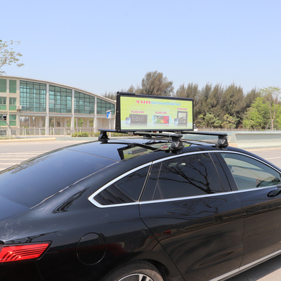 HD SMD Taxi Roof LED Display Advertising Sign 3G 4G Cloud System