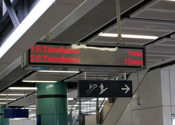 EN12966 LED Passenger Information Display Subway Train Station use