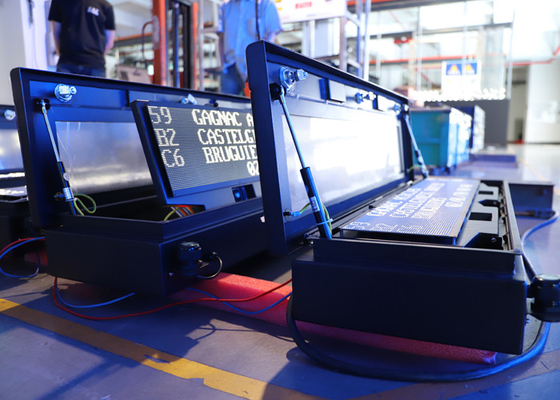 P8 P10 P12 LED Passenger Information Display RGB 68.7 Billion Color