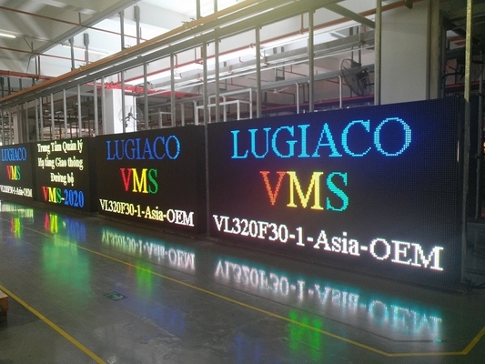 IP56 Dynamic Message Board Road Speed Limit Warning Customized Logo