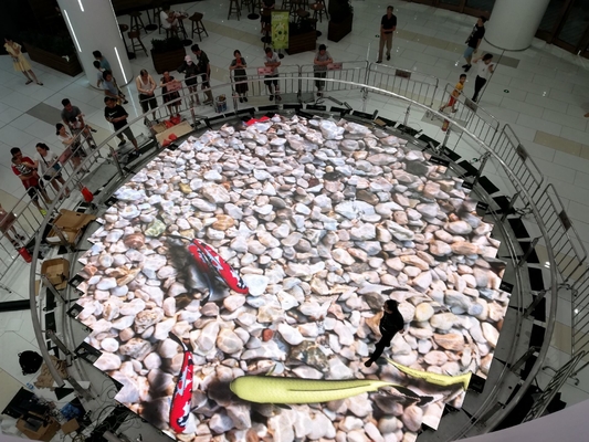 P2.97 P3.91 Interactive LED Floor Panels Full Color Light Up Screen