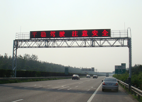 Gantry NTCIP OT10 Motorway VMS Signs Board LED Traffic Warning Message