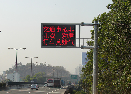 Full Color EN12966 LED Traffic Control Signs Dynamic Message Board