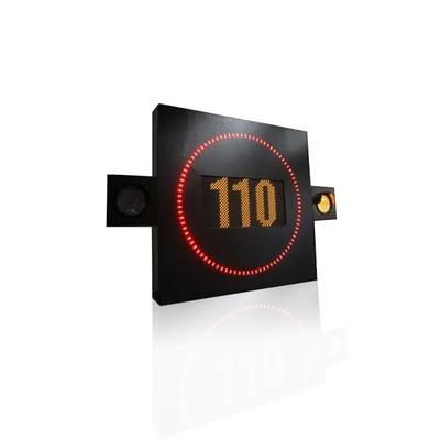 Outdoor IP56 LED Traffic Signs P16mm Digital Safety Flashing Board