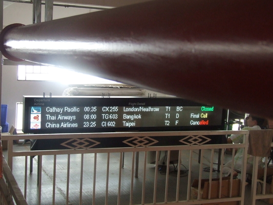 1200*1200mm Full Color LED Display For Airport Flight Information