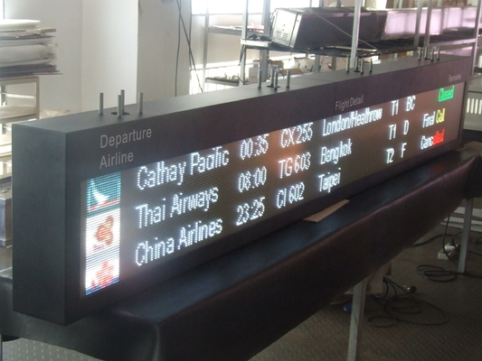 SMD LED Airport Flight Schedule Screen Route Guidance Terminal