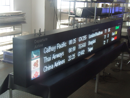 IP65 Airport Flight Display Board Passenger Assistance System