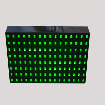 Outdoor EN12966 NTCIP LED Road Sign Illuminated Green Color