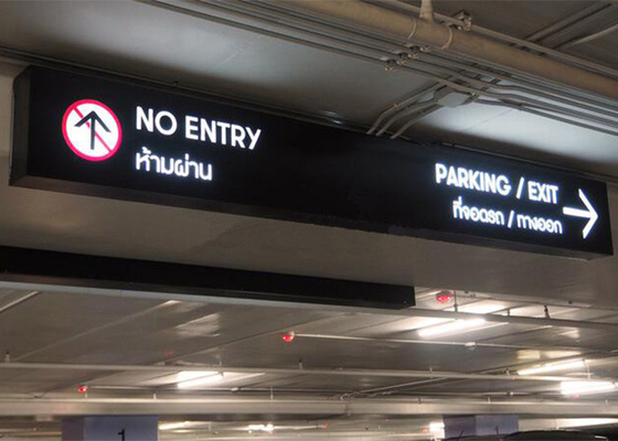 EN12966 960×960mm VMS Parking Single Row Digital LED Parking Guide