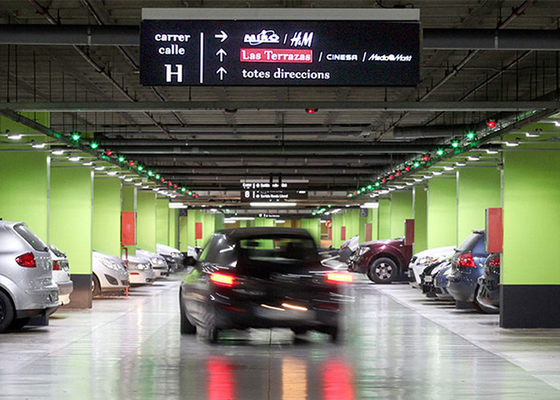 Square 510 DIP VMS Parking Space Available CountingLED Display Board
