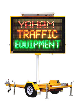 Portable P10 RGB SMD VMS Trailer Signs Mobile Led Screen Trailer