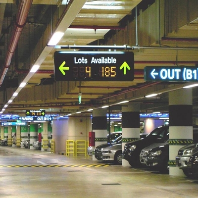 High Brightness EN12966 P12 Full Color LED Display For Parking Lot