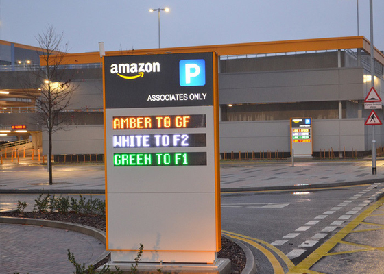 High Brightness EN12966 P12 Full Color LED Display For Parking Lot