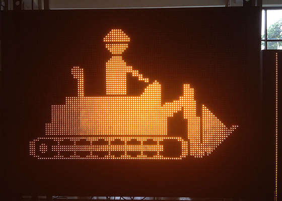 Monochrome P20 VMS Traffic Signs LED Message Displays Dynamic Message