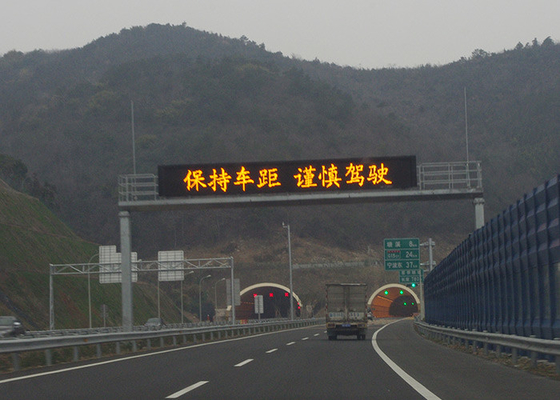 High Brightness P20 RGB VMS Traffic Signs Trailer LED Display Screen