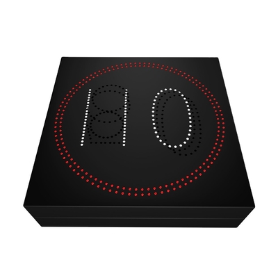 Full Color EN12966 Digital Speed Limit Signs Aluminum Alloy Cabinet