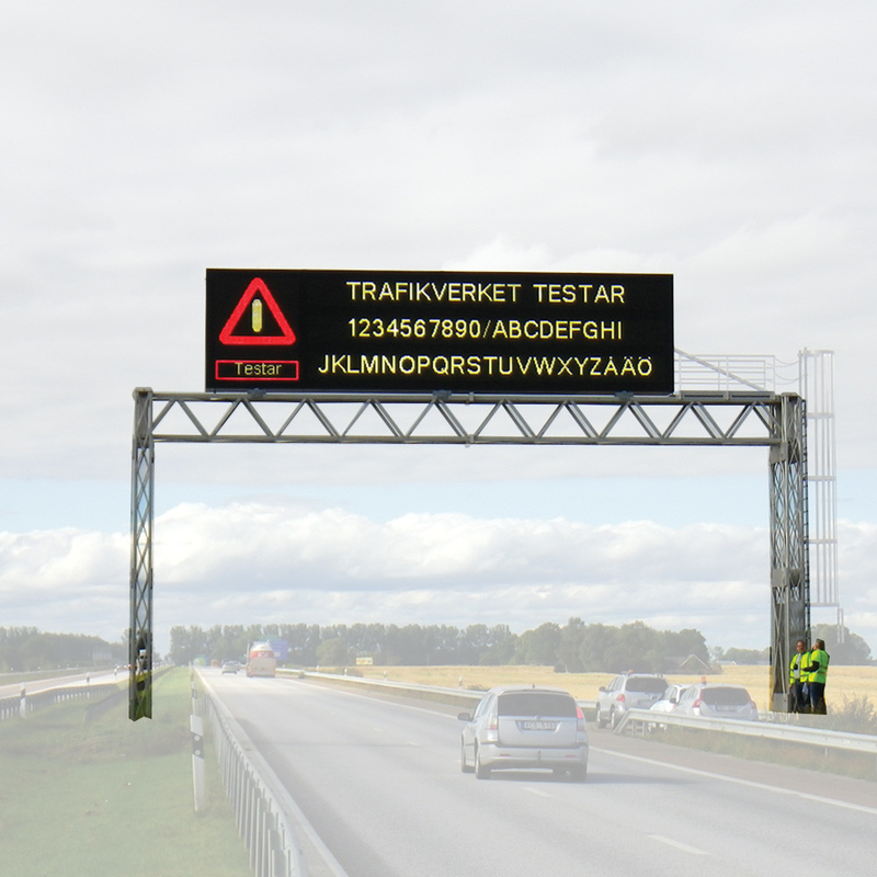 Full Color EN12966 LED Traffic Control Signs Dynamic Message Board