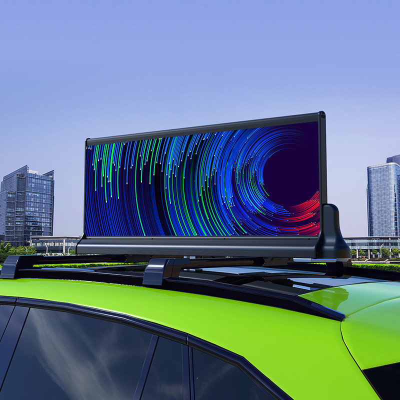 Programmable Taxi Roof LED Display 3G 4G WIFI Outdoor P2.5 Car Roof Top Advertising