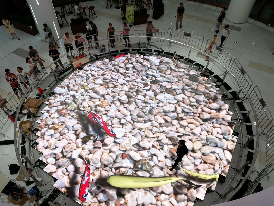 P2.97 P3.91 Interactive LED Floor Panels Full Color Light Up Screen