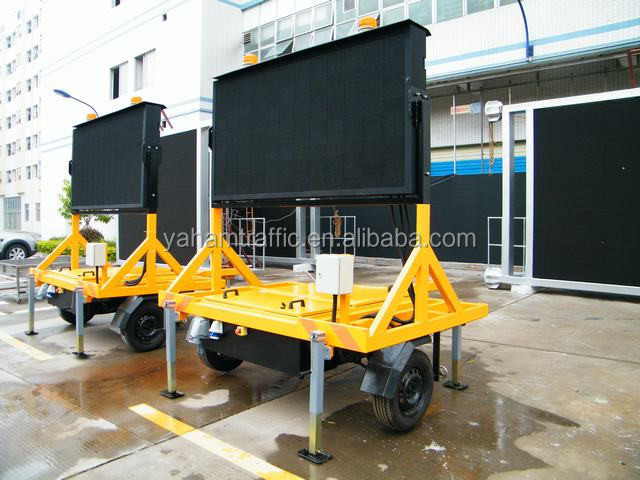 Outdoor P16 Full Color Mobile VMS Signs Advertising Video Screen