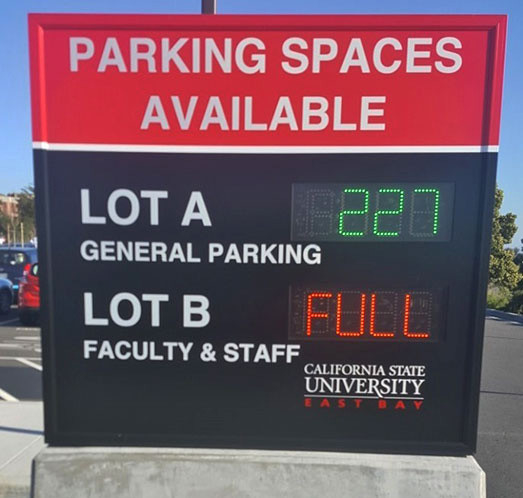 High Brightness EN12966 P12 Full Color LED Display For Parking Lot