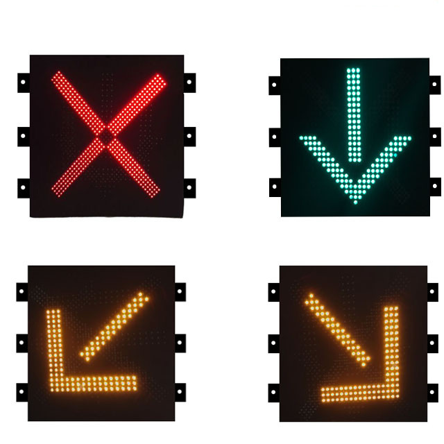 5mm Chips DIP LED Traffic Message Board intersection lane control sign